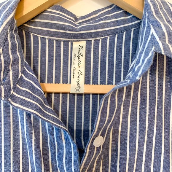 Button Down Striped Dress Shirt - Picture 4 of 4